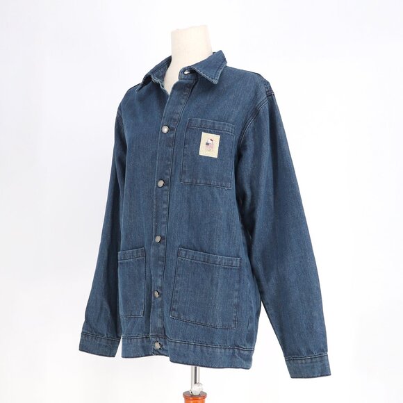NWT Hello Kitty X Team USA Olympics Denim Chore Jacket Unisex UO Size S - Picture 4 of 11